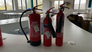 Lot of 3 Fire Extinguishers
