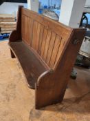 Oak Church Pew