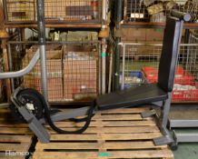 Training rope rope pulley with bench