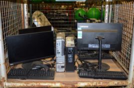 4x Lenovo Thinkcentre PC Sets