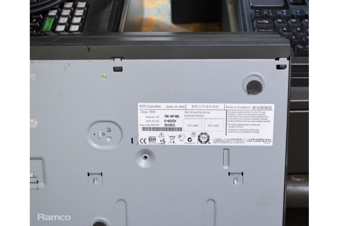 2x NCR Shop Register Electronic Till With Barcode Function - Image 3 of 4