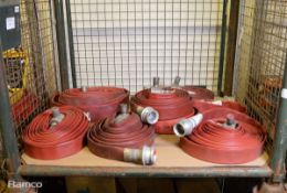 7 reels of Layflat fire hose