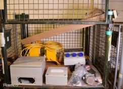 Various electrical, distribution box, circuit housing, switch, ceiling light housing