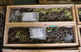 Heavy Duty Non-Skid Chains for Single and Twin Tires - 2 crates