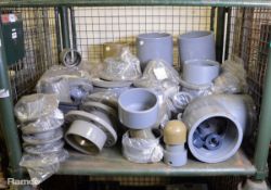 Various grey plastic connectors & joints