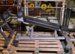 Life fitness abdominal bench 70 x 160 x 90cm