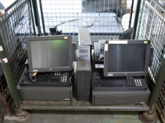2x NCR Shop Register Electronic Till With Barcode Function