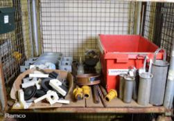 Various Mechanical Spares, pipe connectors, pulleys