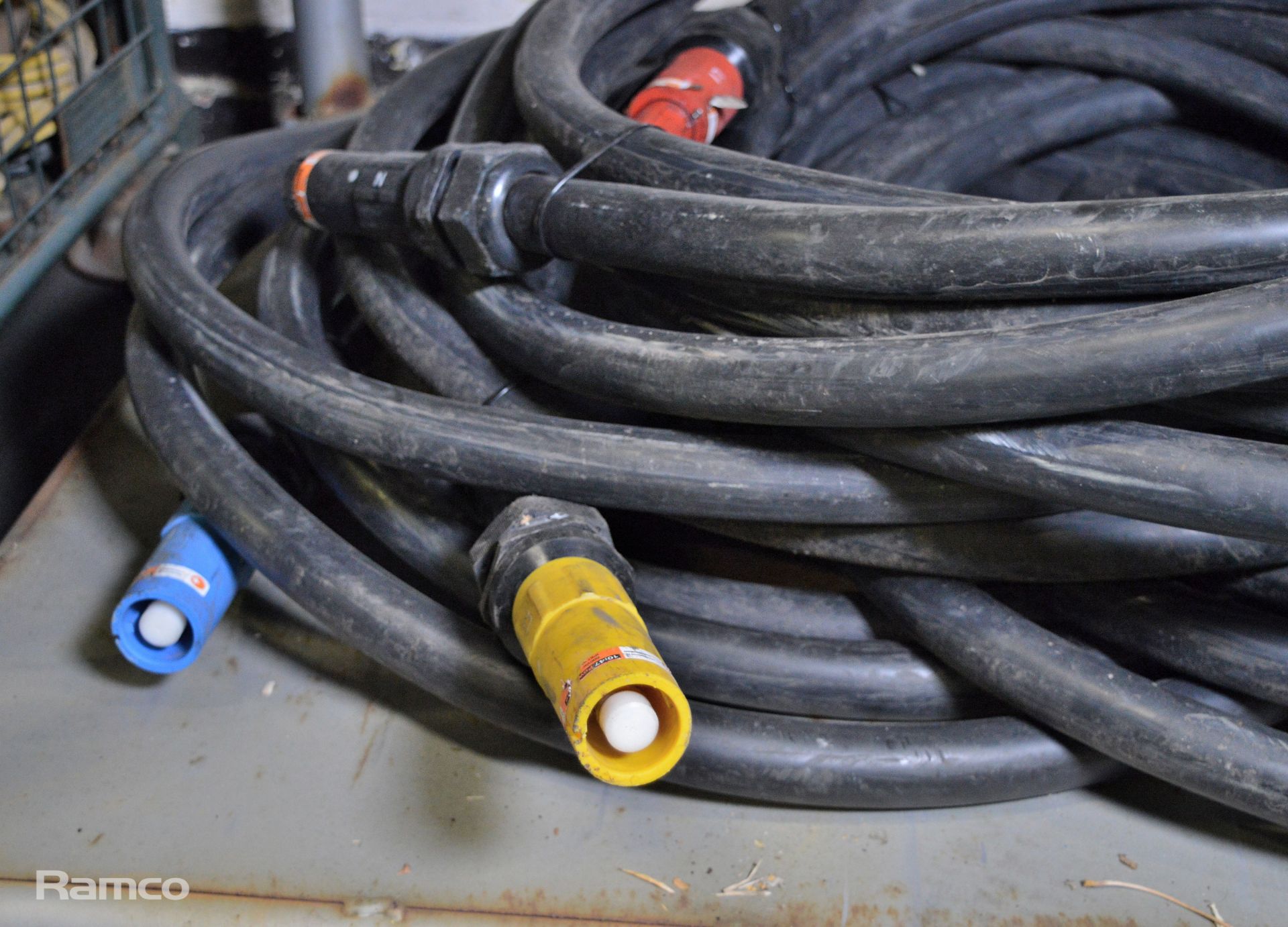 5x Heavy duty extension cable with M/F coupling 600vac 660amp - Image 2 of 3