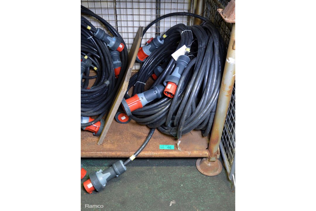 6x Mennekes PowerTOP Xtra 63a 400vac 3 Phase Power Harness 15m - Image 1 of 4