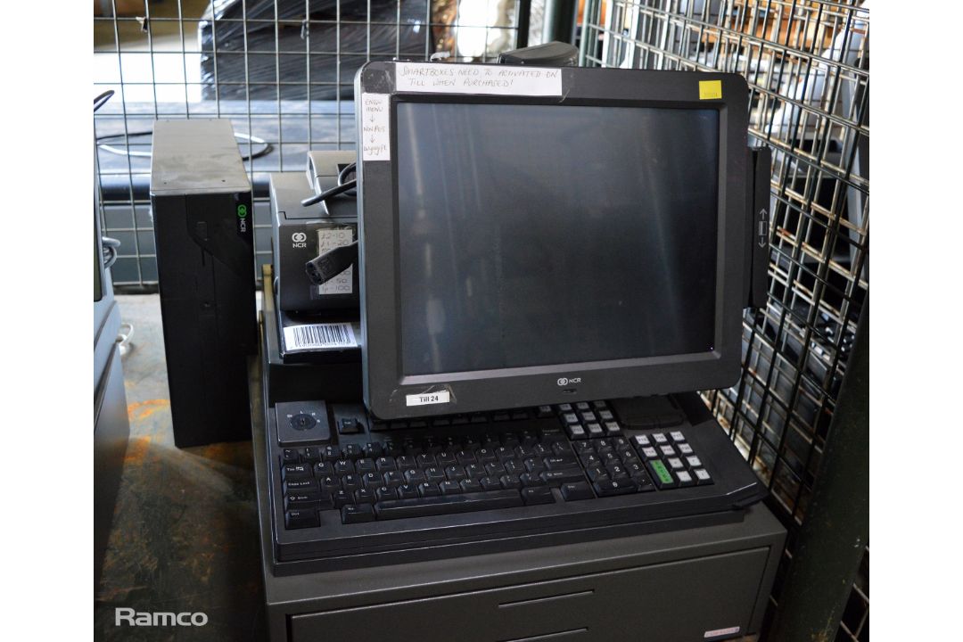 2x NCR Shop Register Electronic Till With Barcode Function - Image 4 of 4