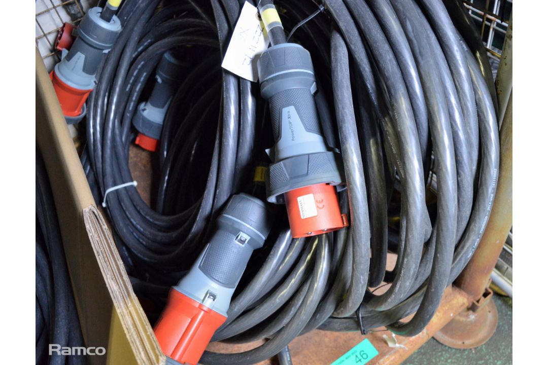 6x Mennekes PowerTOP Xtra 63a 400vac 3 Phase Power Harness 15m - Image 2 of 4