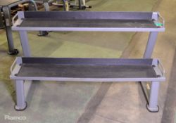 Dumbbell / kettlebell rack 140 x 70 x 80cm
