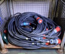 10x Mennekes PowerTOP Xtra 63a 400vac 3 Phase Power Harness 15m