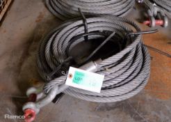 Tirfor jack cable with eye loop