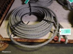Tirfor jack cable with eye loop