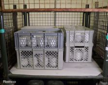 Small ceramic bowls - 12cm diameter - approx 50 per tray - 6 trays