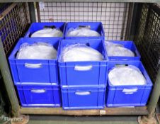 Wide-rimmed ceramic bowls - 30cm diameter - approx 10 per tray - 10 trays