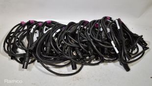 20 x DMX 1.5m pin cables