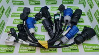 8 x 13a plug to 16a socket