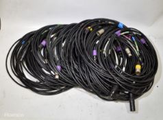20 x DMX 10m 3 pin cables