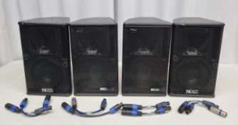 4 x Nexo PS8 Speaker in flight case
