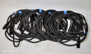 11 x DMX 3m 5 pin cables