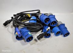 8 x 16a to kettle leads