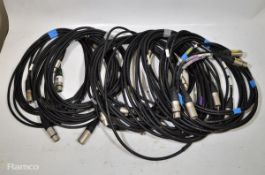 11 x XLR 3 pin cables