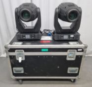 2 x Robe Robin 600E Spot with flight case