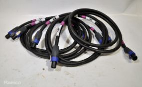 4 x Speakon NL4FX 2m cables