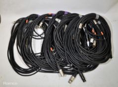 10 x XLR 3 pin cables