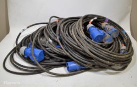 6 x 16a 10m extension cables