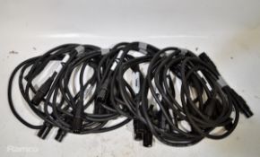 10 x 1.5m DMX 5 pin cables