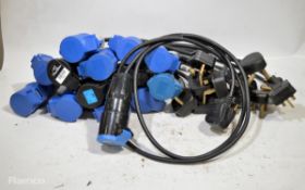 13 x short 16a/13a & 1 x long 16a/13a extension sockets