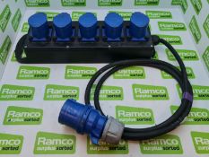 32a Input to 5 x 16a gang output