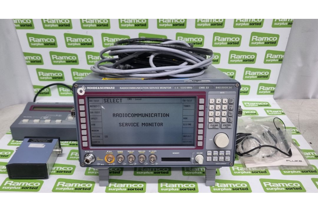 Rohde & Schwarz CMS33 Radiocommunication Service Monitor 0.4 - 1000mhz - 840.0009.34 with carry case - Image 1 of 12