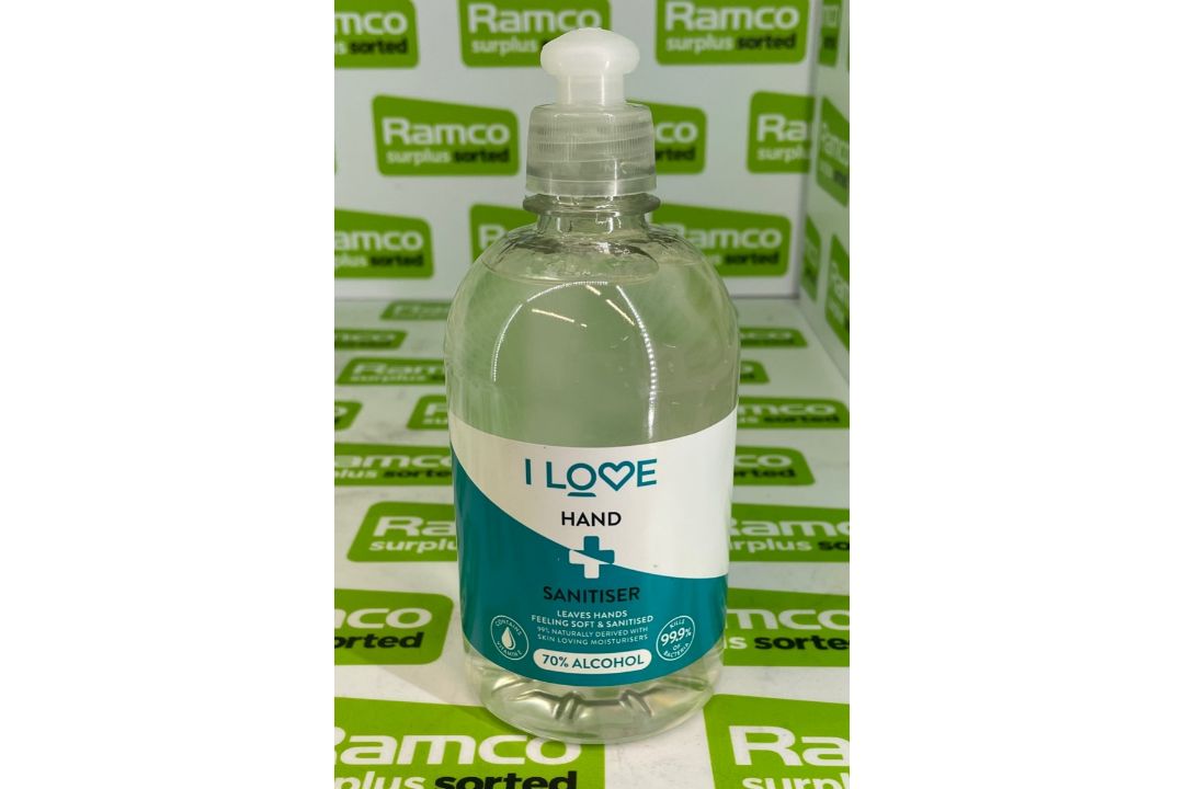 120x pallets of 500ml I Love Hand Sanitiser - est. total qty 141200 - location LE67 1GQ - Image 1 of 2