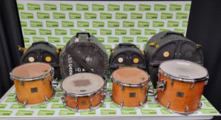 Yamaha maple & birch custom absolute drum shells - Details in the description