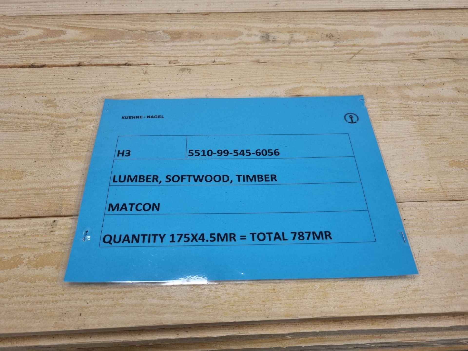 Pallet of 4"x1" (10x2.5cm) softwood, heat treated and debarked (GBFC-0452 DBHT) - L450cm - 175 pcs - Image 2 of 5