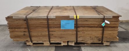 Pallet of 18mm Class 2 plywood - 8x4ft (244x122cm) - 33 sheets