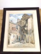 Pollock Sinclair Nisbet ARSA., RWS (Scottish 1848-1922), Reeds Court Edinburgh, watercolour,