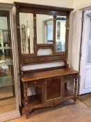 An Australian jarrah and burlwood hall stand, bears label The Boranup Gallery, James Howieson