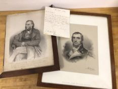 Two 19thc engravings of Members of the Napier Family, one, William John, Lord Napier after a