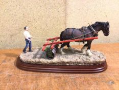 A Border Fine Arts sculpture, from the James Heriot Studio Collection, Lightly Rolled (14cm x 30cm x