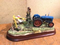 A Border Fine Arts sculpture, A Day's Work Ditching (17cm x 37cm x 21cm)