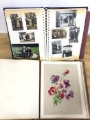 A mixed lot including an album of watercolours, one signed MA Calto, others initialled MAC, some
