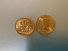 Two 1963 full sovereigns - fine condition. (2)