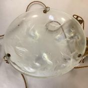 A Sabino opalescent glass ceiling light or plafonnier, c. 1930, 