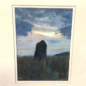 •Angus McEwan R.W.S., R.G.I., R.S.W. (Scottish, b. 1963), Standing Rock, monogrammed lower left